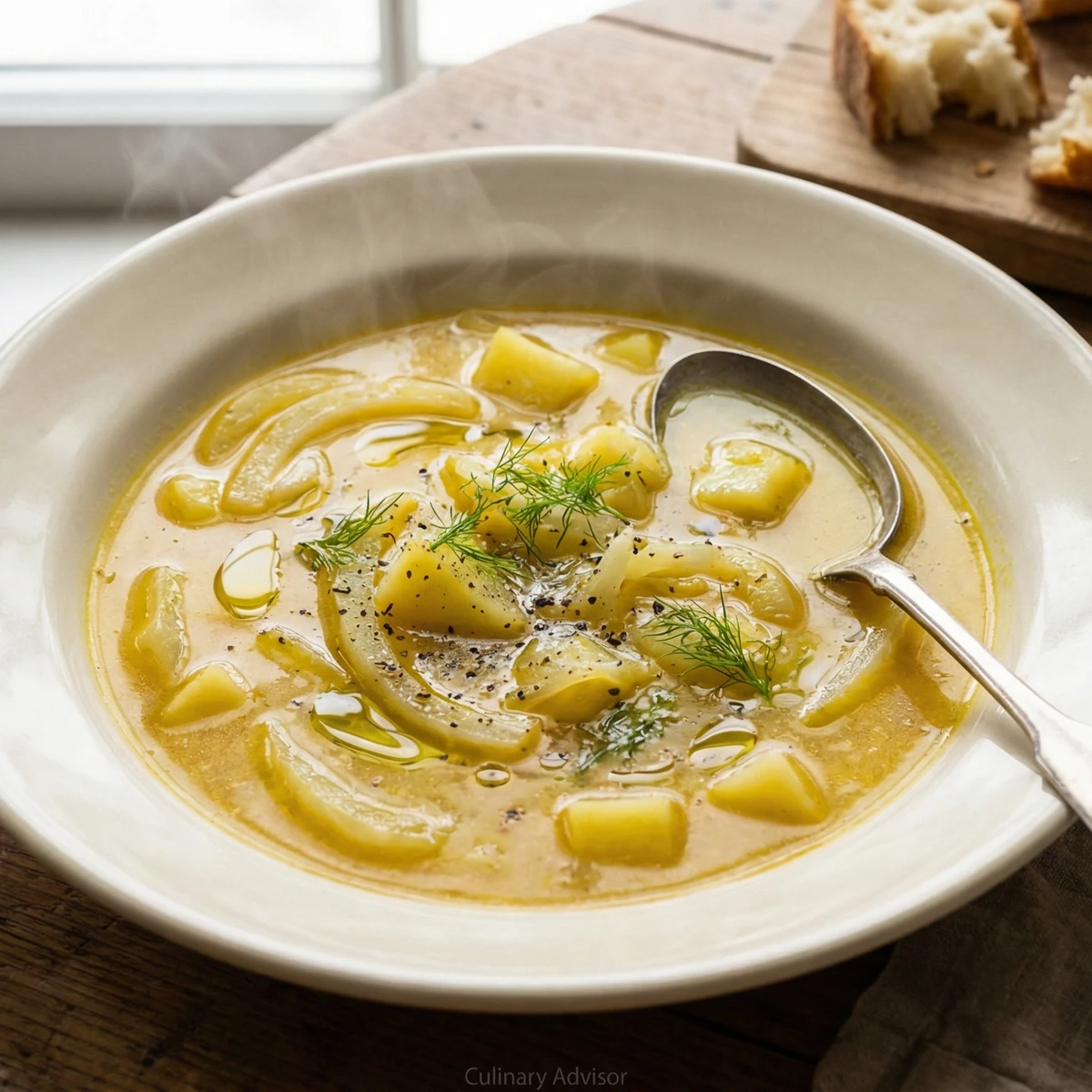 Fennel and Potato Chowder with Saffron | Culinary Explorer
